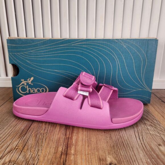 Chaco Chillos Sandals Kids Size 4 M Pink Casual Adjustable Strap Comfort Slides - Picture 1 of 12